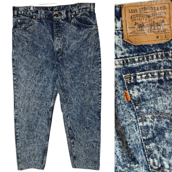 Levi’s Orange Tab Vintage 550 Jeans in Acid Wash size 38 x 30 - Picture 1 of 8